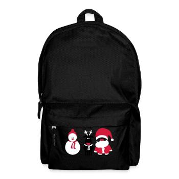 Weihnachts Crew 3 - Rucksack - Schwarz - Vorne