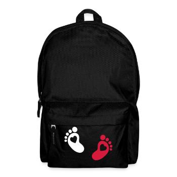 Bébé pieds - Sac à dos - noir - Devant