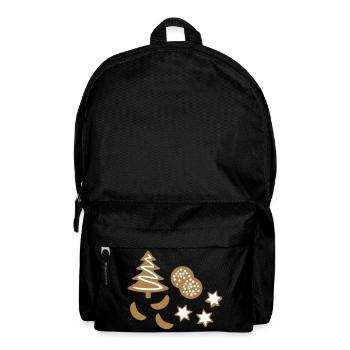 Noël cookie biscuits biscuit Pain D’épice - Sac à dos - noir - Devant