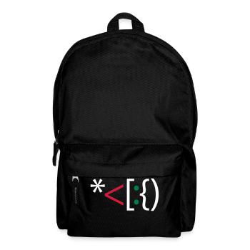 Ordinateur Santa Noël Emoticon Bart Christmas - Sac à dos - noir - Devant