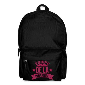 équipe de la mariée - Sac à dos - noir - Devant