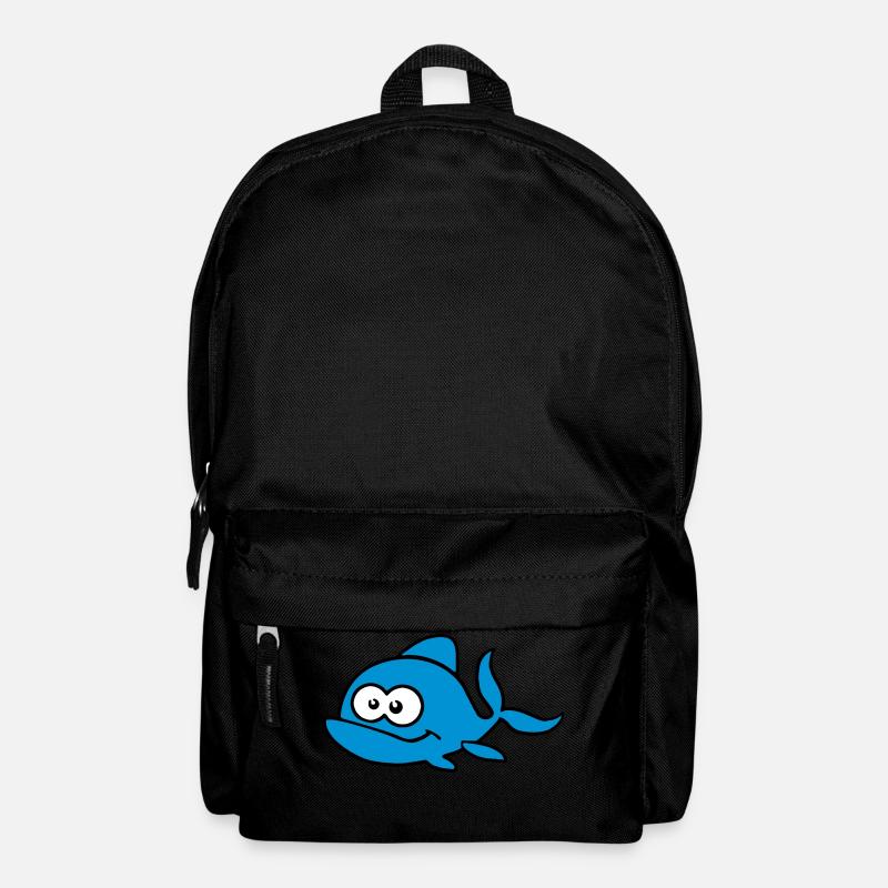 Süßer Fisch mit Glubschaugen. - Rucksack - Schwarz
