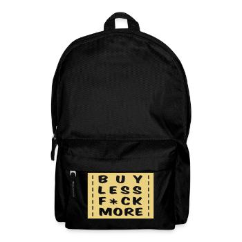 buy less fuck more 1 - Backpack - black - Front