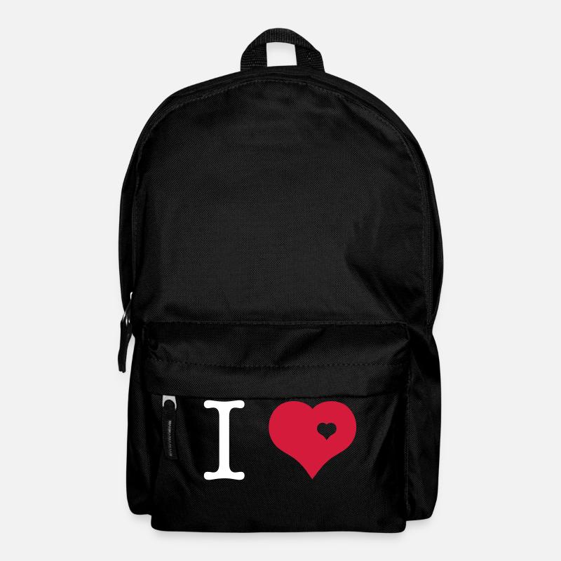 i love - Rucksack - Schwarz