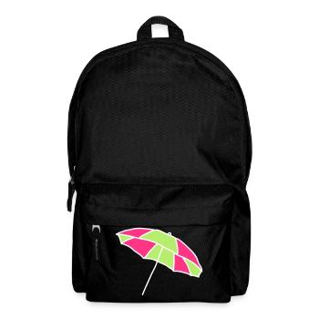 Sonnenschirm - Rucksack - Schwarz - Vorne
