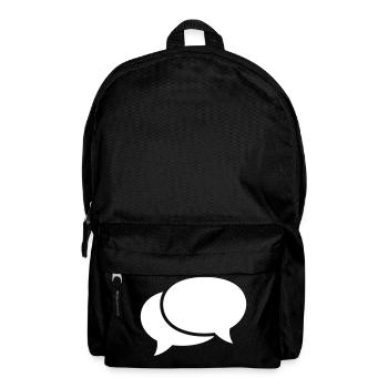 speech bubbles - Backpack - black - Front