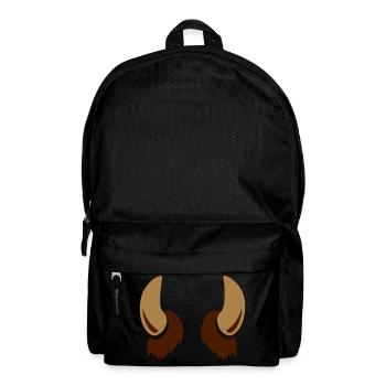 Yeti Big foot creature horns - Backpack - black - Front