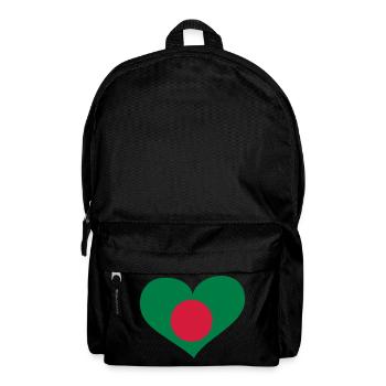 Bangladesh Herz; Heart Bangladesh - Backpack - black - Front