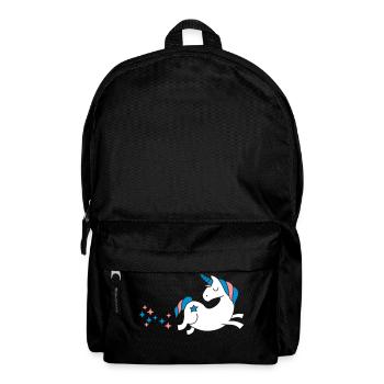unicorn - Einhorn Sternenstaub - Rucksack - Schwarz - Vorne