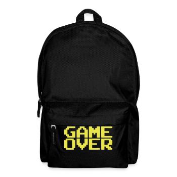 game over logo jeux video geek joueur 28 - Sac à dos - noir - Devant