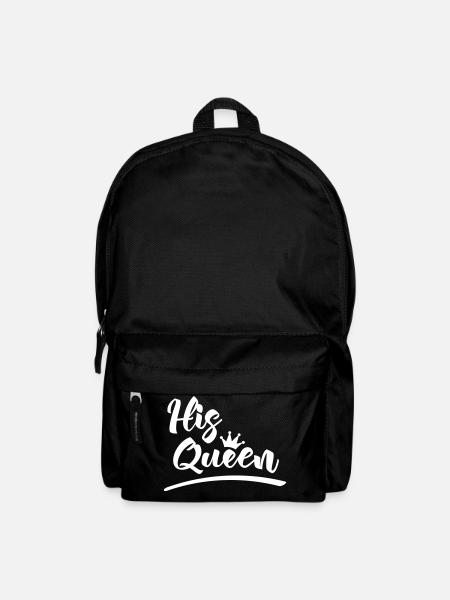 Partnershirt His Queen - Rucksack - Schwarz