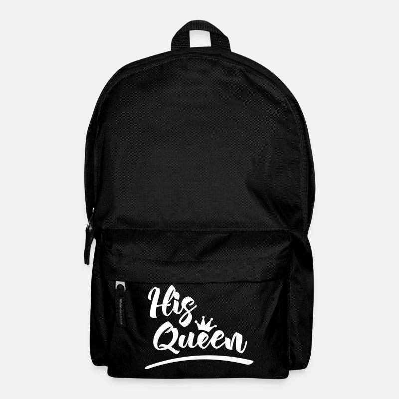 Partnershirt His Queen - Rucksack - Schwarz