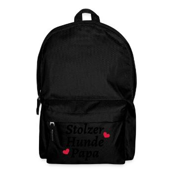 Stolzer Hunde Papa - Rucksack - Schwarz - Vorne