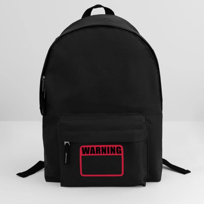 Warning Shield Warning Warning Shield Vector Backpack