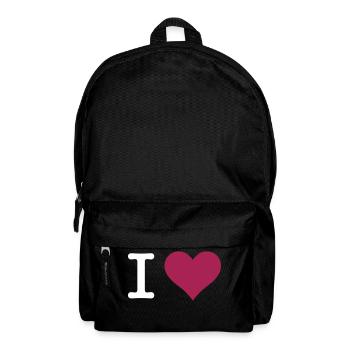 I Love - Rucksack - Schwarz - Vorne