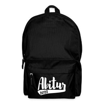 Abitur 2022 AK 22 schlichtes Design - Rucksack - Schwarz - Vorne
