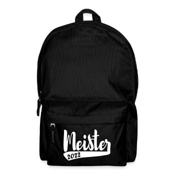 Abschluss Meister 2022 schlicht AK 22 - Rucksack - Schwarz - Vorne
