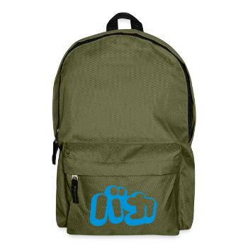 Baka ~ Fool in Japanese Katakana Script - Backpack - olive green - Front