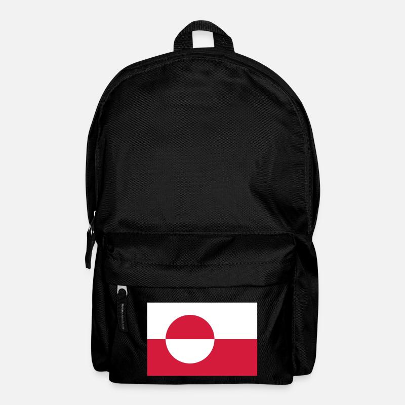 Flagge Grönland; Greenland - Backpack - black