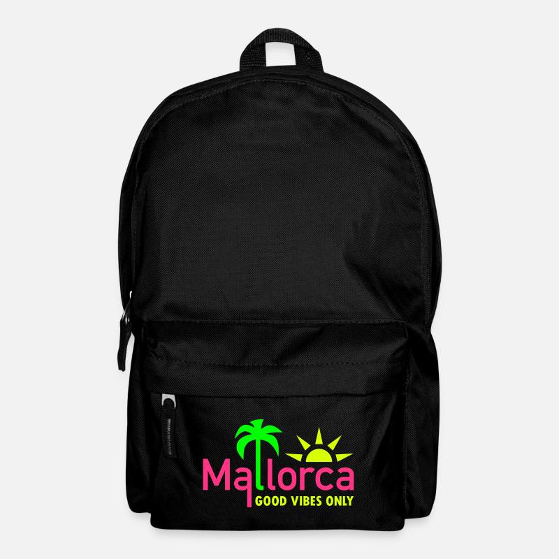 Mallorca, good vibes only (Palme, Sonne) - Rucksack - Schwarz
