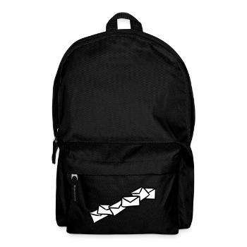 Briefe Nachrichten Sendung message letters - Rucksack - Schwarz - Vorne
