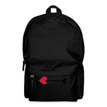 fleche coeur amour cupidon 8022 - Sac à dos - noir - Devant