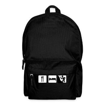 Eat Sleep Climbing; Essen Schlafen Klettern - Sac à dos - noir - Devant