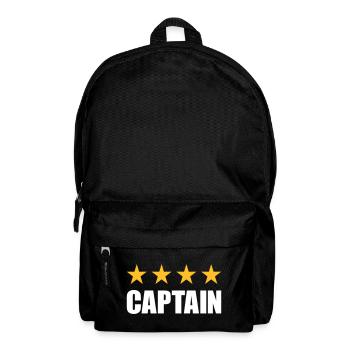 Captain (Vier Sterne in einer Reihe) - Rucksack - Schwarz - Vorne