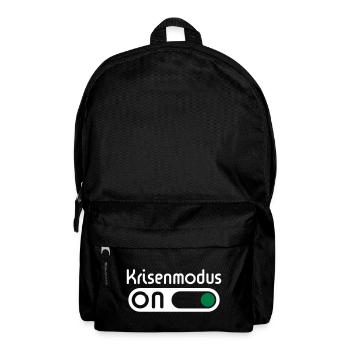 Krisenmodus On (Neg) - Rucksack - Schwarz - Vorne