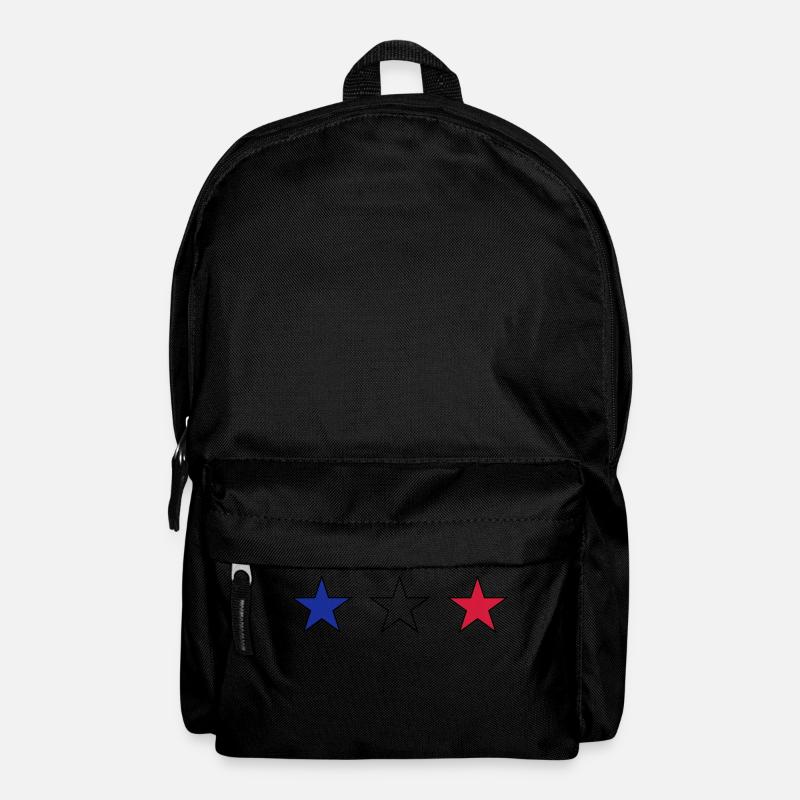 France three stars in blue-white-red - Backpack - black