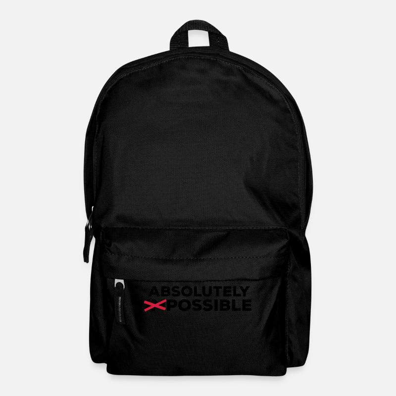 absolutely possible möglich Ausweg Lösung Optimist - Rucksack - Schwarz