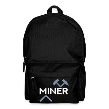 Miner (Schlägel und Eisen zerteilt) - Rucksack - Schwarz - Vorne