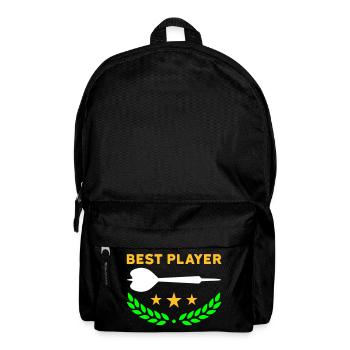 Best player (dart, three stars, laurel wreath) - Backpack - black - Front