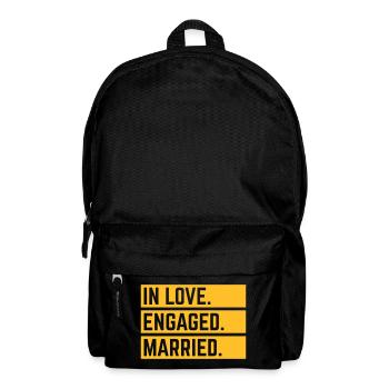 Dans Love. Engaged. Married. (Wedding Marriage / 1C) - Sac à dos - noir - Devant