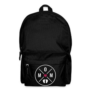 Maman Coeur Bébé Bébé Pieds Maman Amour Fête des Mères Maman - Sac à dos - noir - Devant