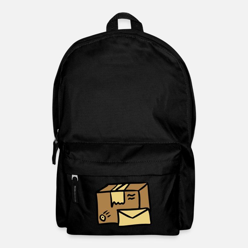 Post mail Paket Brief Zustellung package letter - Rucksack - Schwarz