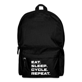 Eat Sleep Cycle Repeat - Rucksack - Schwarz - Vorne