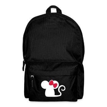 Mäuschenschleife / souris avec noeud Souris mignonne - Sac à dos - noir - Devant