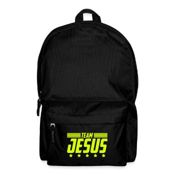 Team Jesus Church Love God | Color changeable - Backpack - black - Front