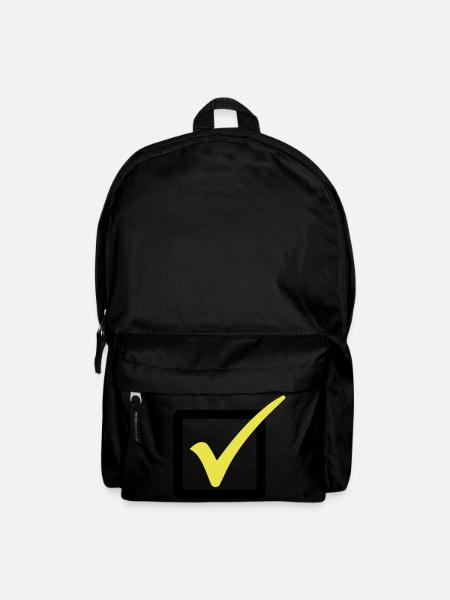 Abgehakt / Haken / Richtig 2c - Rucksack - Schwarz