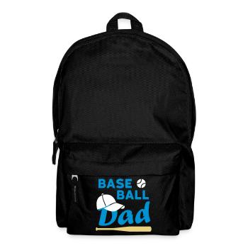 Papa de baseball (balle de jeu, casquette de baseball, baseball sc - Sac à dos - noir - Devant
