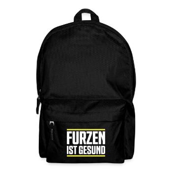 Furzen ist gesund - Rucksack - Schwarz - Vorne