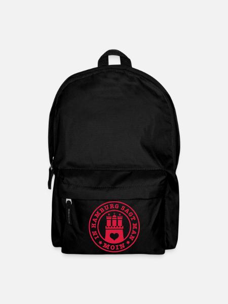 109 In Hamburg sagt man MOIN Wappen - Rucksack - Schwarz
