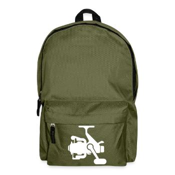 Fishing reel symbol icon - Backpack - olive green - Front