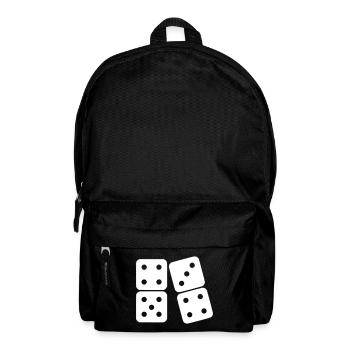 Dominoes (customizable color) - Backpack - black - Front