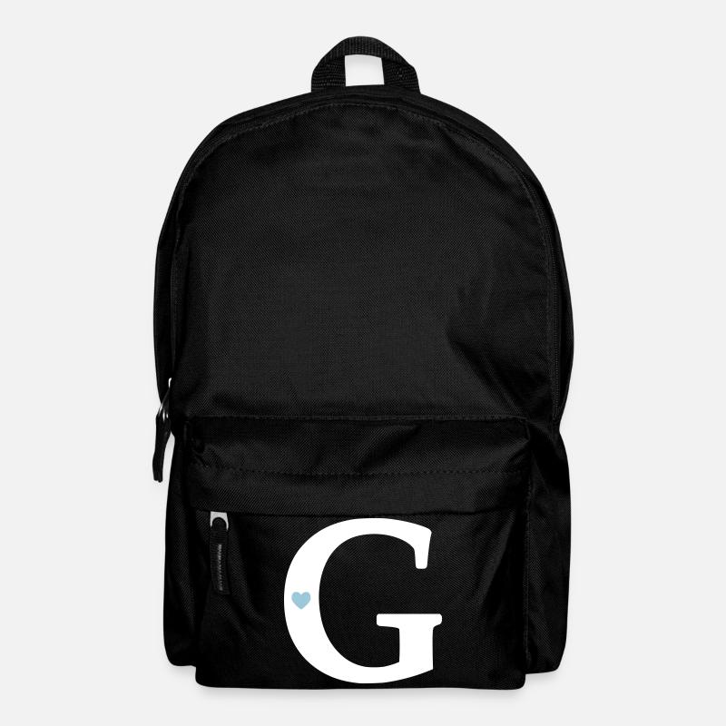 Buchstabe G Anfangsbuchstabe - Rucksack - Schwarz