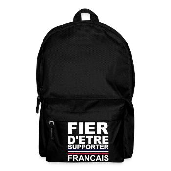 Fier d'être supporter Français - version 1 - Sac à dos - noir - Devant