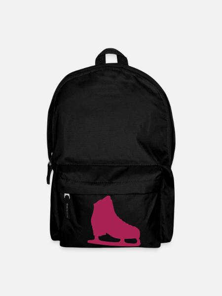 Schlittschuh-Eisschuhfigur - Rucksack - Schwarz