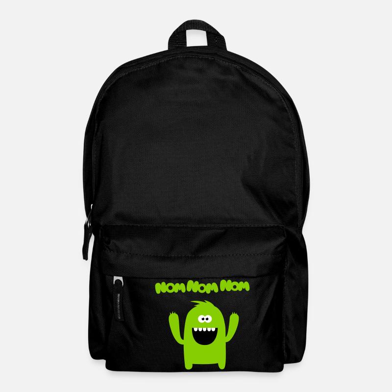 Om nom nom nom - Monster - Backpack - black