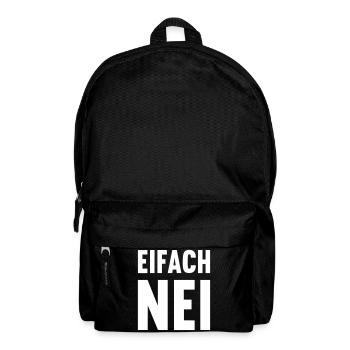 Schweizerdeutsch - Einfach NEIN - Rucksack - Schwarz - Vorne